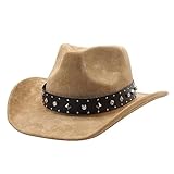 Oxtxuzdm Tibetaner Cowboyhut Mit Nieten Tibeter