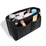 GALOZZOIT Taschenorganizer Filz, Innentasche für Handtaschen, Handtaschen Organizer 24 (L) x 8 (B) x 15 (H) cm, Multifunktionale Tasche mit Mehreren Fächern