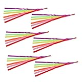 ULTECHNOVO 6 Stück Tanzbänder Für Mehrfarbig Gymnastikband Rhythmische Tanzbänder Tanzendes Band Gymnastikbändchen Rhythmisches Gymnastikband Tanzband