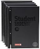 5x Brunnen Collegeblock A4 Onyx, LIN. 28