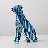 XIFALUFANCY Figuren, Heimdekoration, Kunst, Spritzfarbe, bemalt, Zimmerfarbe, Hundeornamente, Dekoration, Heimeingang, Weinschrank, Büro, Dekoration, Stil B