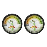 Hygrometer, selbstklebend, 16–49 ℃, 0–100 % Luftfeuchtigkeit, Temperaturüberwachung, Detektor, Haustieraufzuchtbox, DialGauge