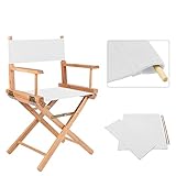 Powstro Casual Directors Chairs Cover Kit Ersatzsitzbezug für Directors Chair Canvas Sitzbezüge Hocker Protector Langlebiger und leicht zu reinigender Stoff
