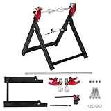 Radwuchtmaschine, 34.2 * 37.2 * 39 cm Wuchtbock Motorrad, Motorrad Zentrierständer aus Hochwertigem Metall, Auswuchten von Motorradrädern mit Sämtlichem Installationszubehör für 5 * 23 Zoll Reifen