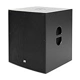 Music Store Go! Sub 15A Aktiver Subwoofer 15 Zoll, 1000 Watt Class D Endstufe, M20 Gewinde, XLR Eingang & Ausgang, 45-250Hz Frequenzgang, Holzgehäuse - Perfekt für Veranstaltungen und Konzerte