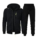 Herren Jogginganzug - Weihnachtsanzug für Herren Blazer-Hosen-Set Trainingsanzug Sporthose+Hoodie Classico Schlichter & Bequemer Casual Christmas 3D Drucke Unisex Anzug Tracksuit