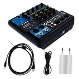 GLSTOY 1 Set 5 Mixer Mischpult Soundkonsole 5 Kanal Wireless Soundkonsole