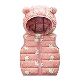 Winterjacke für Jungen und Mädchen, winddicht, warm, Oberbekleidung für Kleinkinder, rose, 12-18 Months
