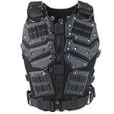 Zhongren Taktische Airsoft Weste Schutzweste Körperschutz Militär Paintball Weste Verstellbare Molle Weste für Paintball Kampf CS Film Kostüm Cosplay Feldtraining