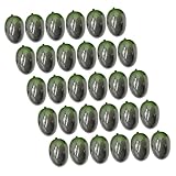 UTHCLO 30 Stück Künstliche Olivenfrüchte Deko Lebensechte Simulation Olive Realistische Früchte Modell für Künstliche Oliven Dekoration für Haus Küche Vase Herbst Bauernhaus