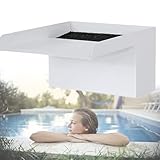 Wasserfall-Überlauf-Set aus Edelstahl für Pools und Teiche, langlebiger Überlaufbrunnen für Wasserwände und Gartenelemente