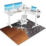 Tkuhknag Bürostuhl Teppich Unterlage Unterlage Schreibtischstuhl Schutzmatte Bürostuhl rutschfeste Gaming Bodenschutzmatte Rollmatte Bürostuhl Stuhl Unterlegmatte für Laminat Parkett 180 x 230 cm