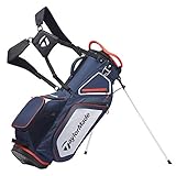 TaylorMade Pro Stand 8.0 Golftasche (2020 Version), Unisex, Tasche mit Ständer, Marineblau / Weiß / Rot, Einheitsgröße