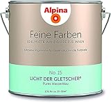 Alpina 2,5 L. Feine Farben, Farbwahl, Edelmatte Wandfarbe für Innen (No.15 Licht der Gletscher - Pur