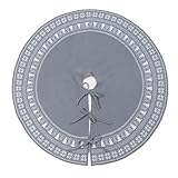 2026 Strickrock, Schneeflocken-Rock für Weihnachten, Bauernhaus, Festtage, Größe B, Einheitsgröße, 122 cm