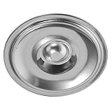 BIUDECO Edelstahl Ersatzdeckel 12cm für Töpfe Bratpfannen Universell Hitzebeständig Öltopf und Gewürzdeckel für Küche