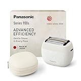 Panasonic ES-PV6B-W803 Series 900s Premium Kompakt-Rasierer, Nass- und Trockenrasierer mit 5 Klingen für Männer, reaktionsschneller Bartsensor, USB-C, Premium Case, NAGORI® Marmorweiß