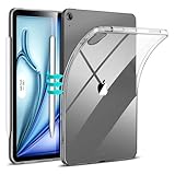 ESR für iPad Air 11 Zoll M2 Hülle, iPad Air 6/5/4 Hülle (2024/2022/2020) 10,9 Zoll Case, dünn und leicht, vergilbungsbeständig, klare Rückschale, unterstützt Pencil Pro/USB-C, Zero Series, Klar