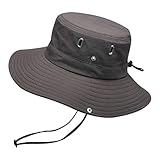 Boonie Hut Herren Winddicht Atmungsaktiv Anglerhut Sommer Sonnenhut Sommerhut Safari Hut Bucket Hat Gartenhut Caps Mode Outdoorhut Breite Krempe Fischermütze for Outdoor Wandern Camping Trekking