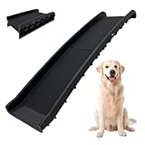 TRUTZHOLM B-Ware Hunderampe klappbar 75 kg Tragkraft Anti-Rutsch Lauffläche Einstiegshilfe für Kofferraum Hundeautorampe Kofferraumrampe platzsparend leicht stabil schwarz (EINFACH)