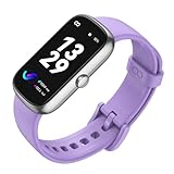 anyloop Fitness Tracker Watch with Heart Rate Blood Oxygen Sleep Monitor, IP68 Waterproof Step Counter Watch Sport Activity Tracker Pedometer, Fitness Watches for Women Men Kids (Purple)