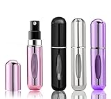 Emwel Parfümzerstäuber Nachfüllbare Parfüm Flaschen Portable Zerstäuber Mini Portable 4 Stück von 5ml/0.2