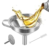Resin Trichter Edelstahl, 3D Drucken Resin Filter mit Abnehmbarem Edelstahl Passiersieb und Reinigungsbürste, Wiederverwendbar Lacksiebe Zubehör Trichter für Flüssigkeitstransfer