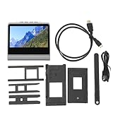 Akozon Digitaler Filmscanner, Filmscanner mit 5-Zoll-LCD-Bildschirm, CMOS-Sensor, Dia-Negativscanner mit Integriertem 16-GB-Speicher für Hochauflösende JPEG-Digitalfotos