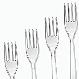 Plastikbesteck Plastikgabeln Plastikgabel | Mehrweg & Robust Plastik Gabel | Party Besteck Wiederverwendbar Kuchengabeln | Spülmaschinenbeständig gemäß (100)