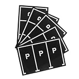 ANDRESLAD 5 Abnehmbare Spielzeugauto Parkplatz Aufkleber Farbechte Wandtattoos für Kinderzimmer Einfach Haftende Transport Wanddekorationsaufkleber