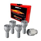 Radschloss Satz kompatibel mit Alfa Romeo Tonale ab 2022 Felgenschloss Silber 4tlg M12X1.25