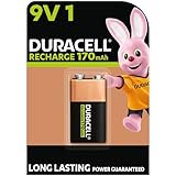 Duracell Akku 9V Blockbatterie, wiederaufladbare 9V Batterie, 1 Stück, langanhaltende Power, ideal für Rauchmelder, Feuermelder