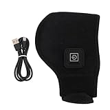 USB-Nackenheizkissen, beheizbarer Nackenstützgurt mit 3 Temperaturstufen, verstellbarer, samtgefütterter Halskrausenwärmer für Zuhause, Büro und Reisen