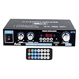 TADAYIM -Stereo-Verstärker | Mini Stereoempfänger | HiFi Multimodus-Surround-Karaoke-Player für Radio Mikrofon TV Kino-Unterhaltung