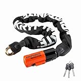 Kryptonite Evolution 1090 Kettenschloss - 90 cm, Sicherheitsgrad 8/10, Anti-Diebstahl, Fahrradschloss Hohe Sicherheit, mit 10 mm Stahlkette und 2 Schlüsseln