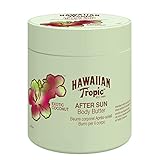 Hawaiian Tropic | reichhaltige After Sun Body Butter – 250 ml, 12-Stunden-Feuchtigkeitsversorgung, mit Sheabutter, Kokosnussduft, vegan