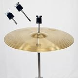 Cymbal Stacker Accessory Double Layer Hi Hat Clutch Stand Designed Specifically for Jazz Drummer (Long)