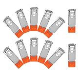 MAGICLULU Downlight Paneelklemmen 12 Stück 57x18mm Federclips aus Langlebigem Material für LED Einbauleuchten und Deckenleuchten