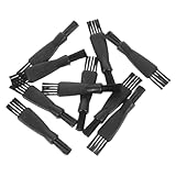 PLAFOPE 10 Stück Teiliges Elektrorasierer Reinigungsbürsten mit Doppelseitigem Kopf Langlebig Antibeschlagfrei für Präzise Reinigung von Rasierern Trimmern und Haushaltsgeräten