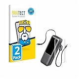 BROTECT 2 Stück Full-Cover Schutzfolie für Anker Laptop Powerbank A1695 Full-Screen Displayschutz-Folie [3D Curved, Anti-Fingerprint, Kristall-Klar]