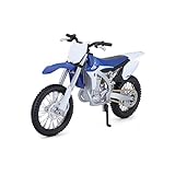 Bauer Spielwaren 2049744 Maisto Yamaha YZ450F: Originalgetreues Motorradmodell 1:12, mit beweglichem Ständer, Federung und frei rollenden Rädern, 17 cm, blau (5-13021), Mittel