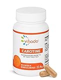 Vihado Beta Carotin Kapseln hochdosiert – pflanzliches Nahrungsergänzungsmittel mit Beta Carotin aus Karotten-Exktrakt – Carotinoide ohne künstliche Zusatzstoffe – 90 Kapseln