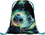 Baagl Turnbeutel für Jungen, wasserdichte Schuhbeutel für Kinder, Schule und Kindergarten Sportbeutel für Junge, Sportrucksack, Gymsack (Fussball FC)