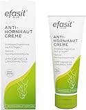 efasit Anti-Hornhaut Creme - Hornhautentferner Creme mit Säure-Komplex bei verhornten Füßen, Sichtbare Ergebnisse nach 4 Tagen durch Hornhaut Reduziercreme, 75ml