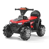 Elektro Kindermotorrad Mit Aufbewahrungsbox, Kinder Elektro Quad für 2-7 Jahre, Elektrisches Kinderfahrzeug, Musikplayer und LED-Scheinwerfer, USB-Aufladung, Lange Akkulaufzeit