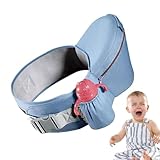 Baby-Taillenhocker – Polyester-Baumwolle, Hüftsitz mit verstellbaren Trägern, gepolstertes Polster, abnehmbarer Bezug, Baby-Hüfttrage für Vater, Mutter, Eltern, rutschfest, bequem, mehrere Positionen