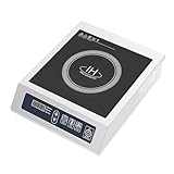 WEIGR Induktionskochfeld 3500W Induktionskochplatte Max. Temperatur 300°C Induktion, 10-Temperaturstufen und 11-Leistungseinstellung Gewerblicher Induktionsherd Kochplatte Pfannenerkennung