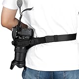 ENONEO Dekompression Kamera Bund Stoßfest Kameragurt Sicherheit Kamera-Hüftgurt Multifunktionaler Einstellbar Gürtel für Professionelle Fotografie Stabile Taillenschnalle für Niko.n Cano.n S.ony DSLR