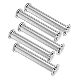 JECOMPRIS 5St Regaleinsatz Stecknadel fallen lassen Sicherheitsclip Schrauben für schwere Beanspruchung Zubehör für Palettenregale Haken für Palettenregale Rostfreier Stahl Silver
