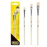 Idena 60106 - Borstenpinsel, 3er Set, in den Größen 8, 10 & 12